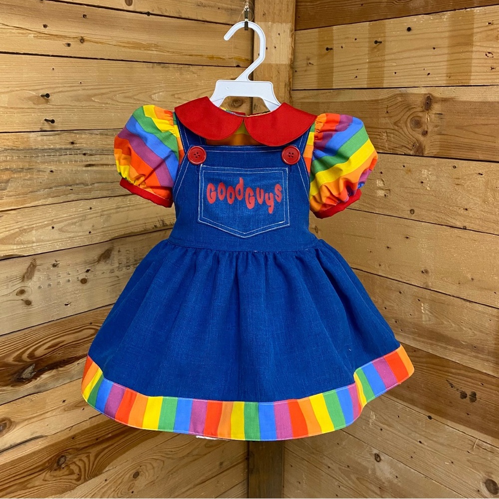 Handmade Toddler Girl Chucky dress